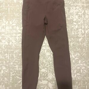 Yogalicious Neutral Mauve Lux Leggings with Side Pockets Size Small